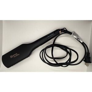 Nicebay Hair Straightener Brush Negative Ion Hair - Black/Yellow Tested